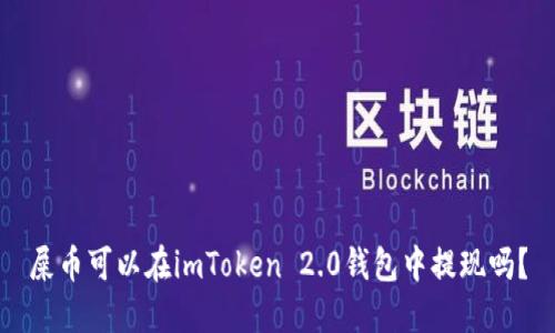 屎币可以在imToken 2.0钱包中提现吗？